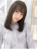 バレイヤージュ艶カラー内巻きワンカールh4越谷20代30代40代