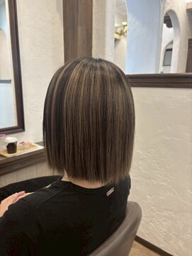 アミリー ひたち野うしく店(Amily) ハイライトバレイヤージュダブルカラーケアブリーチ20代30代