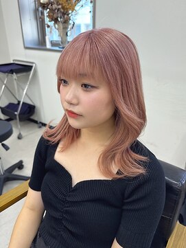 アリープパロット(ALEAP parrot) ミディアムレイヤー/ピンクベージュ【ALEAP parrot/大西】