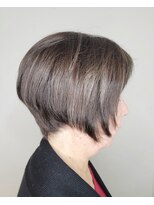 松本平太郎美容室 吉祥寺パートファイブ(PART5) 50代60代70代×前下がりショートボブ×イノアカラー×ハイライト
