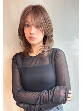 ロゼ 六甲道(ROSE) 【ROSE】レイヤーカット＿ウルフレイヤー＿ミディアム