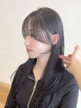 ビューエヒメ(VIEW EHIME) 小顔黒髪レイヤーカット×アッシュカラー20代30代40代