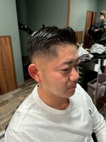 スタンドバーバー 柏(STAND BARBER)&nbsp;MEN’S HAIR/サーフカール/刈り上げセンターパート/柏