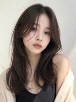 アビリタ(abilita)&nbsp;レイヤー 韓国 顔周りカット モカブラウン 透明感カラー 20代