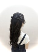 ★夜限定メニュー★「¥1500ヘアセット」14.あみこみハーフツイン