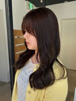 フリック 堺東店(FLICK)&nbsp;顔周りカット/小顔カット/マロンブラウン/堺東