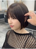 外ハネボブラインボブ切りっぱなしボブヘイリーボブ大人ボブ