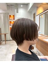 ティーシースペース 元住吉店(T.C.SPACE) 丸みショート × ナチュラルブラウン