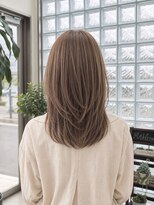 ミュール ミュール(mur-mure) ミディアムレイヤー × ベージュカラー