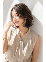 アッシュ 学芸大学店(Ash)&nbsp;ミディアムボブ/大人女性/グレージュ/髪質改善/白髪ぼかし