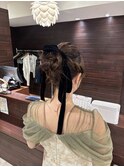 お呼ばれヘア
