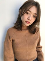 アンアミ オモテサンドウ(Un ami omotesando) 【Unami】　モカベージュ×ラフミディアム　島田梨沙
