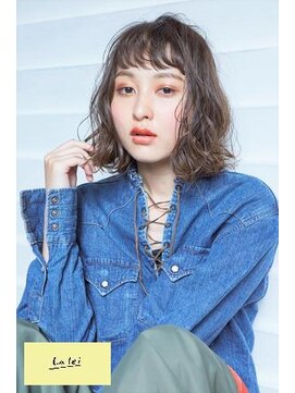 ラレイ(Lalei) 表参道駅/青山　ラフパーマ×ボブ　辻幸奈