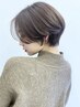 【透明感ある白髪染め】カット+イルミナグレイカラー(白髪染め)　￥16940