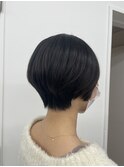 マッシュハンサムシースルーバング耳かけ大人ショート