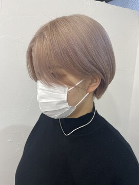 クリアリティ ヘアーサロン 京都駅前本店(clarity hair salon) ＃ホワイトラベンダー＃ハンサムショート＃ショート＃ハイトーン