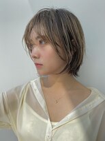 イミ(imi)&nbsp;ボブウルフ/グレージュカラー/似合わせカット/髪質改善[登戸]