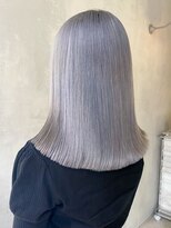 アルバム 渋谷パルコ(ALBUM)&nbsp;クリスタルシルバー_グレージュカラーボブウルフ_ba351881