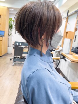 バンプ ギンザ(BUMP GINZA) 絶壁解消ひし形小顔30代40代50代前髪なしショートボブ【中村】