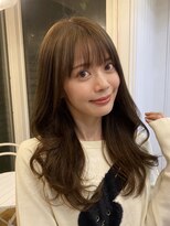 ガーランド (Garland)&nbsp;大人かわいい艶髪ロングレイヤーシースルーバングまろベージュ