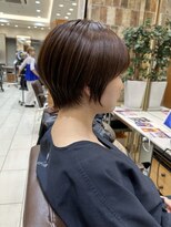 ピークアブー アヴェダ アトレ恵比寿(PEEK-A-BOO AVEDA)&nbsp;前髪あり大人小顔ショート/30代40代50代/岡野亘希
