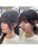 大人可愛い20代30代40代小顔後れ毛顔周りくびれレイヤーカット