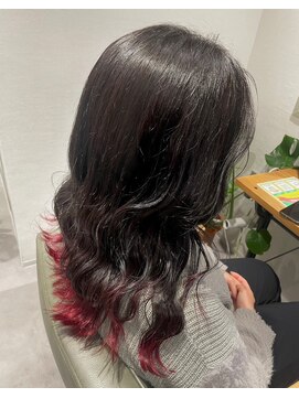 ビス ヘア アンド ビューティー 西新井店(Vis Hair＆Beauty) エンドカラー/デザインカラー/コテ巻き仕上げ