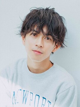 アルバ 津城山店 ツーブロック×ミックスラフパーマのおしゃれショート