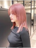 ロング美髪顔周りレイヤー韓国ヘアおくれ毛_ba547791