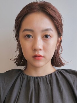 ノイカーム(noi Calm) 髪質改善トリートメントミルクティーベージュカラーくびれヘア