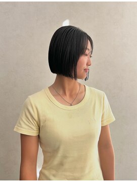 クム 横浜(qumu) 【qumu MARIKO】ミニボブ×オリーブブラウン