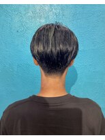 のあともあ&nbsp;センターパートにカーキハイライト