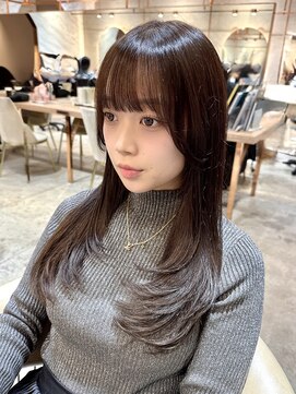 ロンド エスポワール 錦糸町(Lond espoir) ◯ミディアムレイヤーカット/オリーブグレー/韓国風/小顔/11