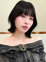 ロンドリゼル 札幌(Lond RiseL)&nbsp;チャコールグレー/オリーブグレー/ショートボブ/前髪/札幌