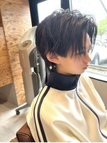 アドラーブル 駅南店(adorable) センターパートソフトツイストパーマメッシュマッシュウルフ