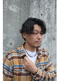 波巻きスパイラルパーマ/波巻きパーマ/岡崎メンズパーマ