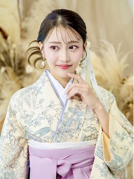 東京駅徒歩5分!![巻き下ろし\2000/へアセット+メイク \8500~]3月は早朝6時~◎［ヘアセット+袴着付け\9900］