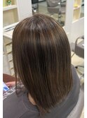 白髪ぼかしハイライト