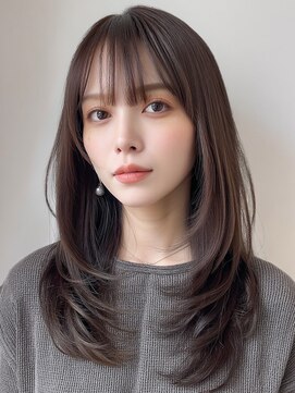 セントラル 三宮店(central) フェミニン/レイヤーカット/髪質改善/縮毛矯正/ダブルカラー