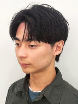 セプト 博多(SEPT.) ビジネスショート マッシュ センターパート 黒髪 20代