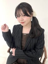 アモレット 天文館店(amoretto)&nbsp;結んで可愛い顔周りカットスタイル