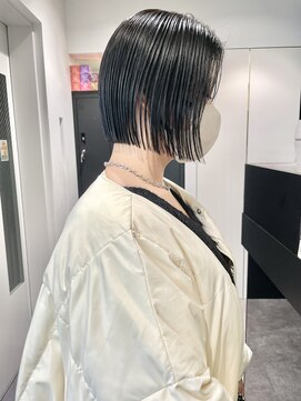 ケンジ 横浜(KENJE) 髪質改善/切りっぱなしボブ/縮毛矯正/地下風カラー