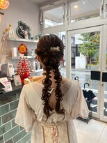 ラルガ 黒崎(Raruga)&nbsp;カチモリ/ツインテール/成人式/卒業式/パーティーヘアセット