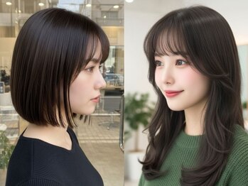 ブレスシイ 大阪梅田(brace SII)の写真/【大阪梅田駅徒歩3分】前髪・顔周りを彩る似合わせるためのカウンセリング！小顔カットで自信UP◯