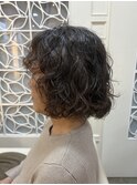 ボブ強めパーマ