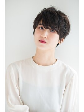 クシュ 所沢西口エミテラス前店(kusyu...) ウルフパーマダークブルーゆるふわボブひし形ショートボブ所沢