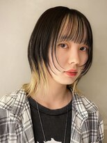 キャロルガーデンズ ボコカ 表参道(Carroll Gardens bococa)&nbsp;【azu】レイヤーカット デザインカラー ポイントブリーチ