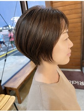 リドル ヘアー 駒生店(Riddle HAIR) まとまる丸みショートボブ