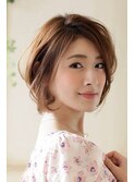 【FORTE】ニュアンスパーマで大人ショートボブ