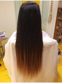編み込みロングでグラデーション風★